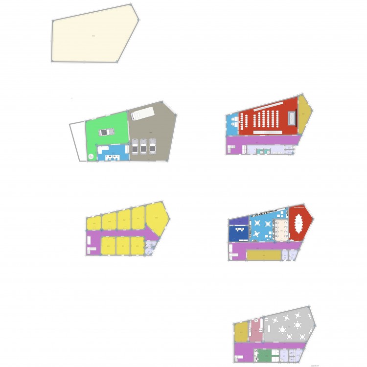 Projet cinema. Plan de 0 pièce et 0 m2