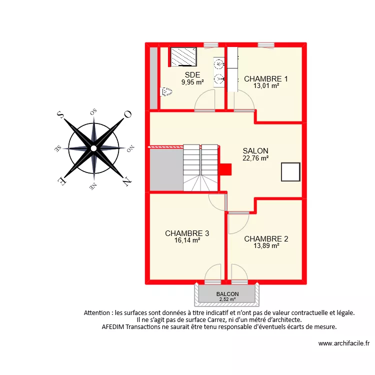 BI9087 ETAGE. Plan de 