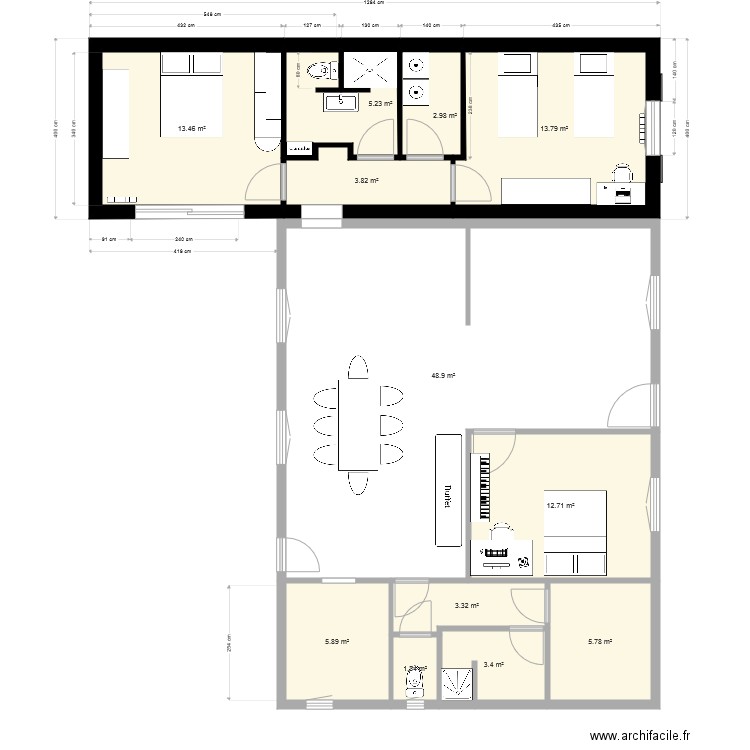 Maubuisson Extension v25. Plan de 0 pièce et 0 m2