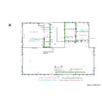 Calcul Placo rdc maison Thomery 2 sdd