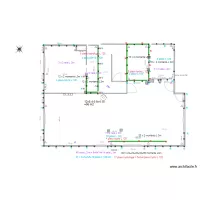 Calcul Placo rdc maison Thomery 2 sdd