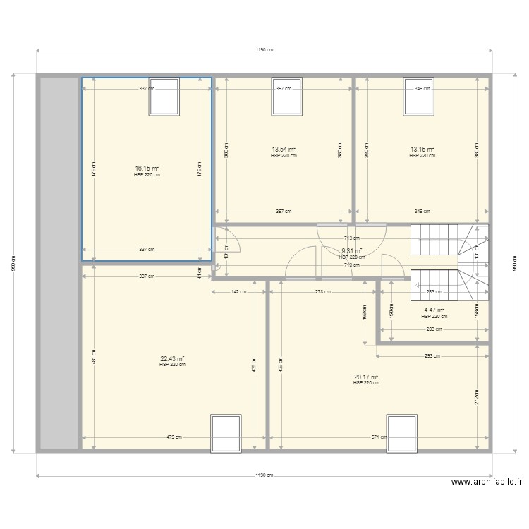 COMBLE. Plan de 0 pièce et 0 m2