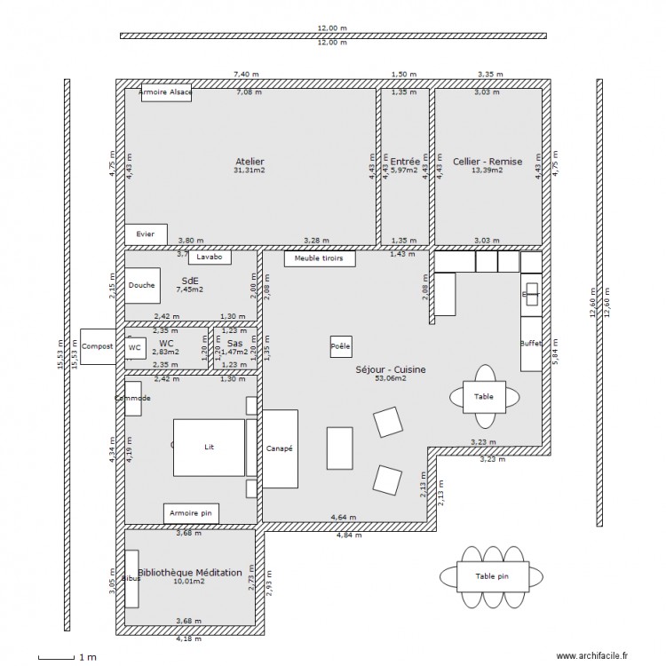 La Servantie 23-01. Plan de 0 pièce et 0 m2