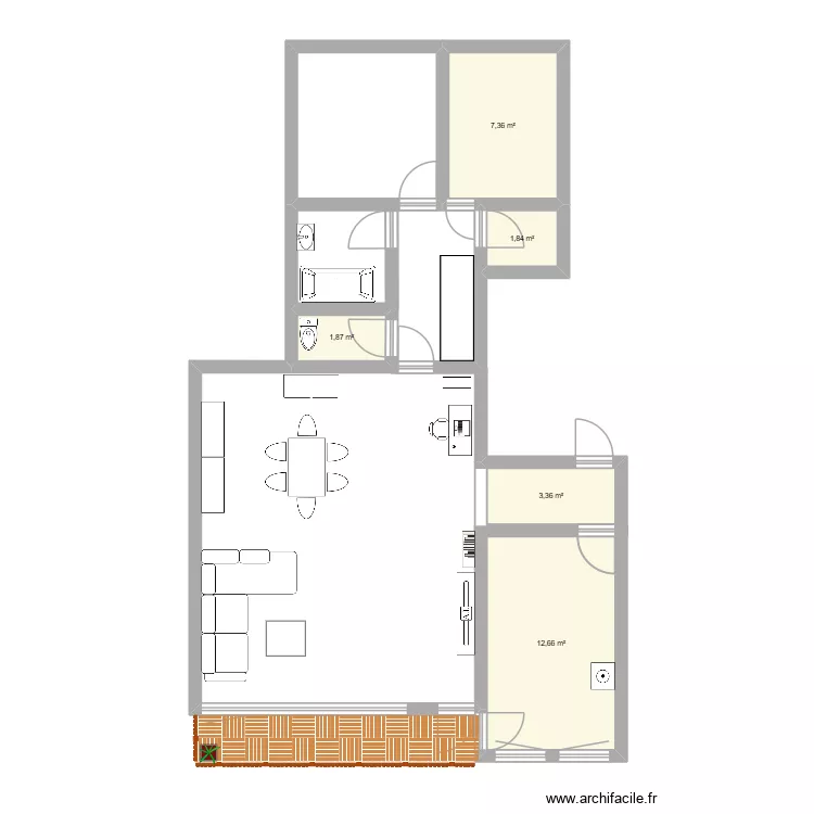 appart. Plan de 5 et 27 m² appart. Plan de 5 et 27 m²