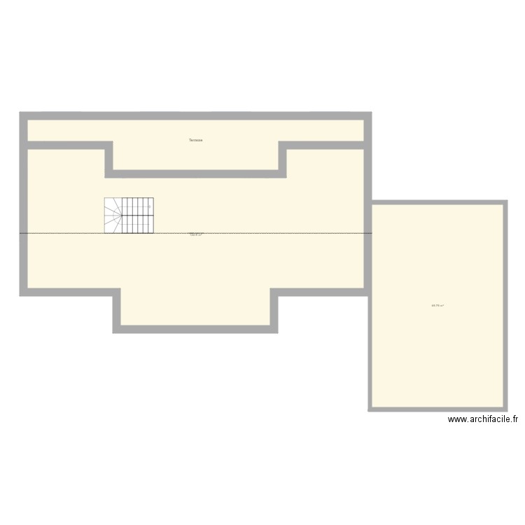 Projet maison à construire - mur extérieur. Plan de 14 pièces et 307 m2