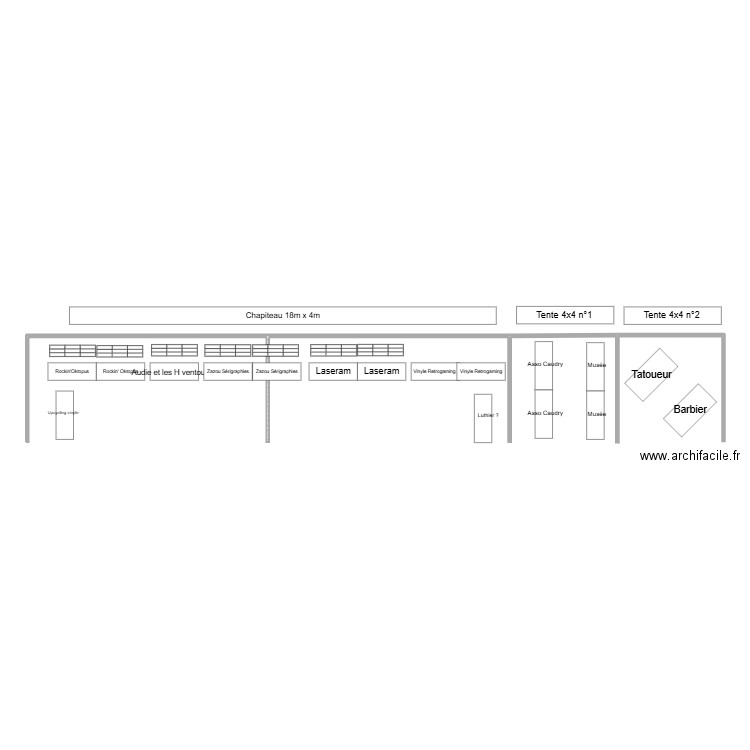Exposants Chariots Furieux#4. Plan de 0 pièce et 0 m2