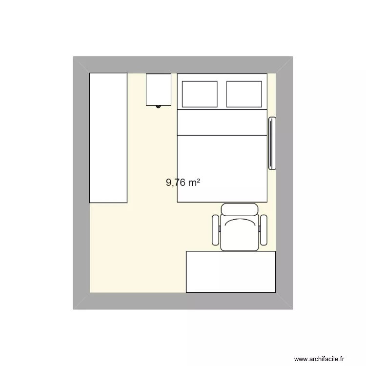 chambre. Plan de 