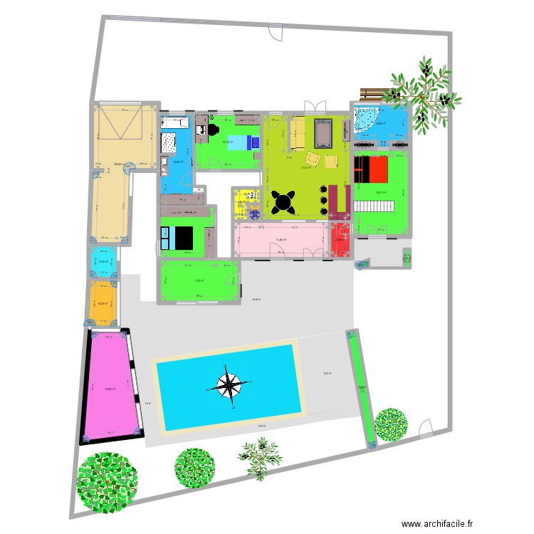 Maison_Margue-v2_07-2022. Plan de 20 pièces et 164 m2