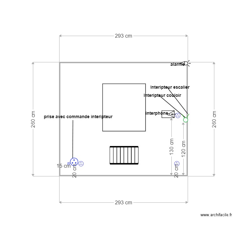 MUR COULOIR  FENETRE. Plan de 0 pièce et 0 m2