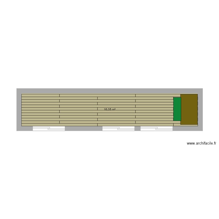 terrasse 23X138X4000. Plan de 0 pièce et 0 m2