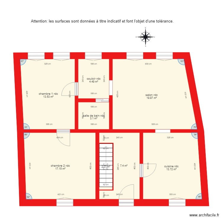 BI 2571 étage côté. Plan de 0 pièce et 0 m2