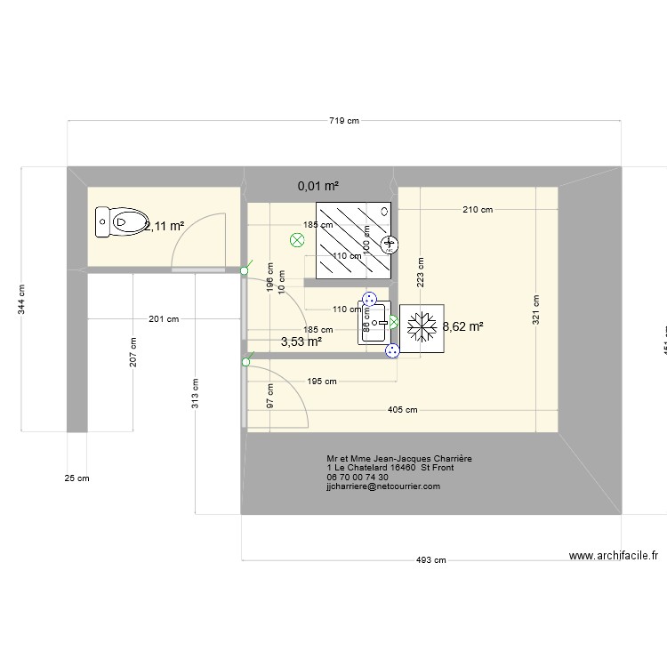 SDB ST FRONT. Plan de 0 pièce et 0 m2