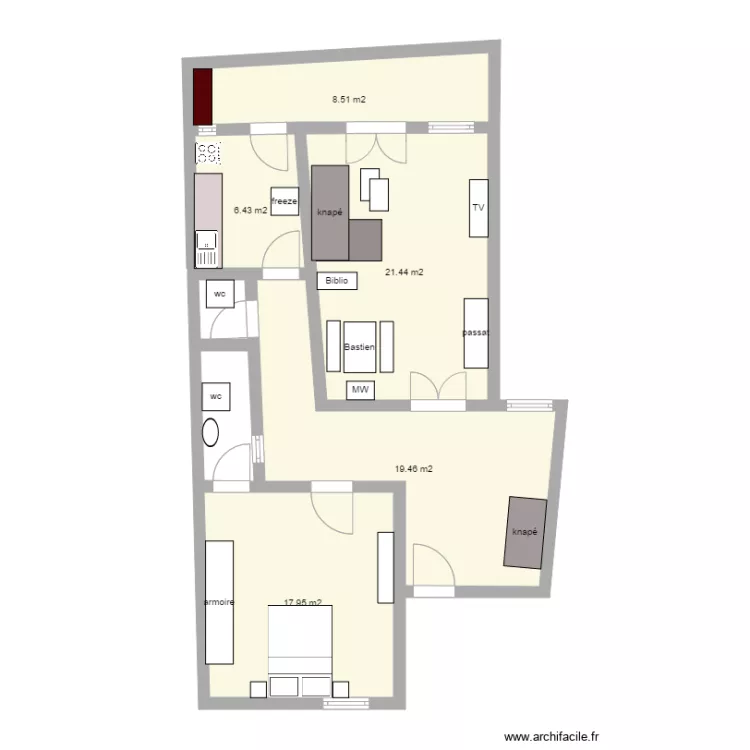 Ze&iuml;na. Plan de 