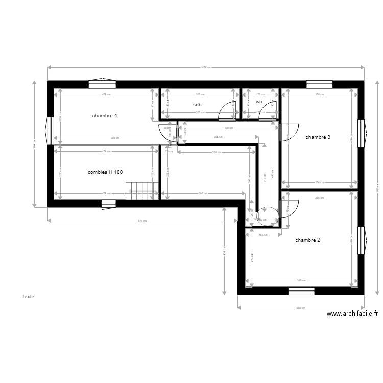 devoir 3 étage sup. Plan de 0 pièce et 0 m2