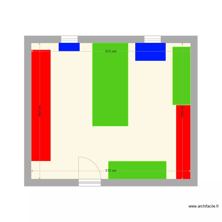 bagagerie 1er &eacute;tage. Plan de 