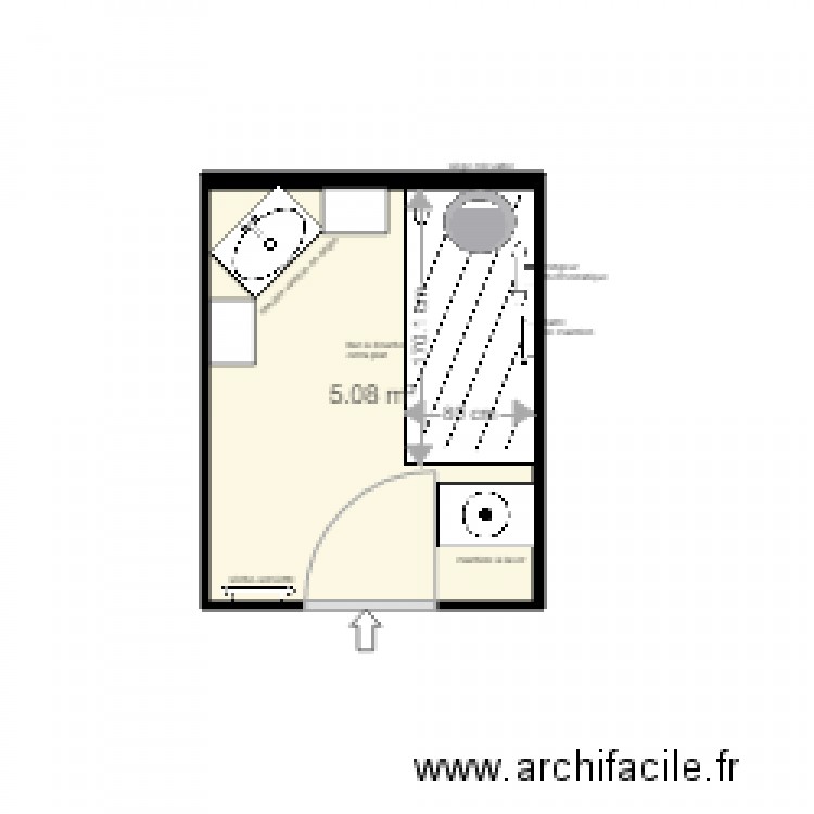 plan sdb pralus. Plan de 0 pièce et 0 m2