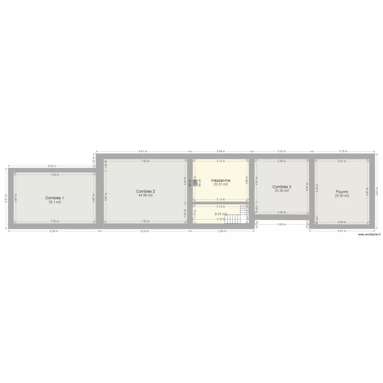 FD Plan &eacute;tage. Plan de 