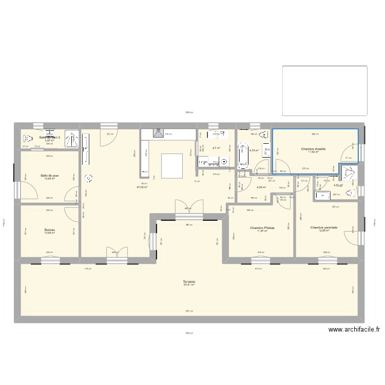 MaisonJuloR1vf. Plan de 12 pièces et 194 m2