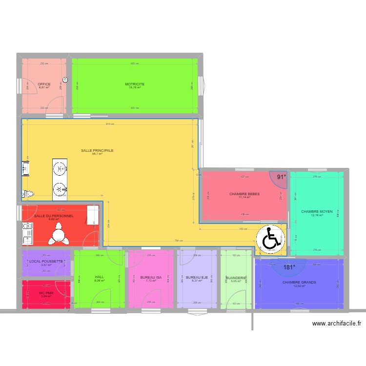 PETIT VERT 2. Plan de 13 pièces et 160 m2