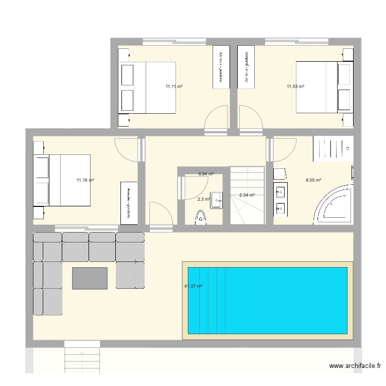 Appartement Albufeira. Plan de 12 pièces et 235 m2