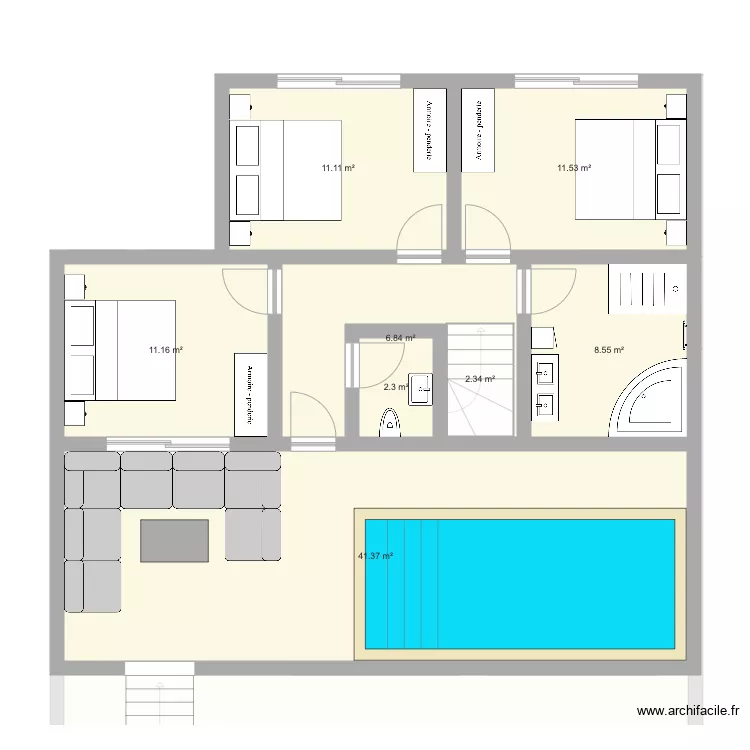 Appartement Albufeira. Plan de 