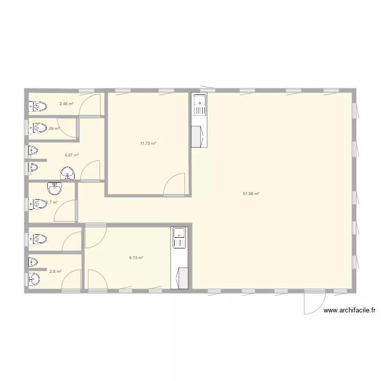 Hull office shared kitchen and shop for pricing. Plan de 