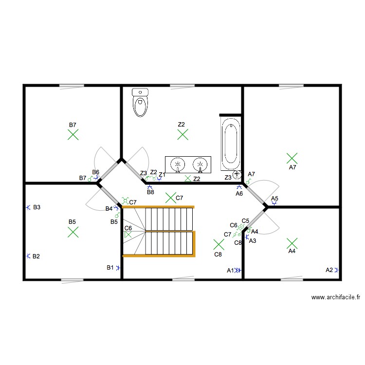 ETAGE. Plan de 0 pièce et 0 m2