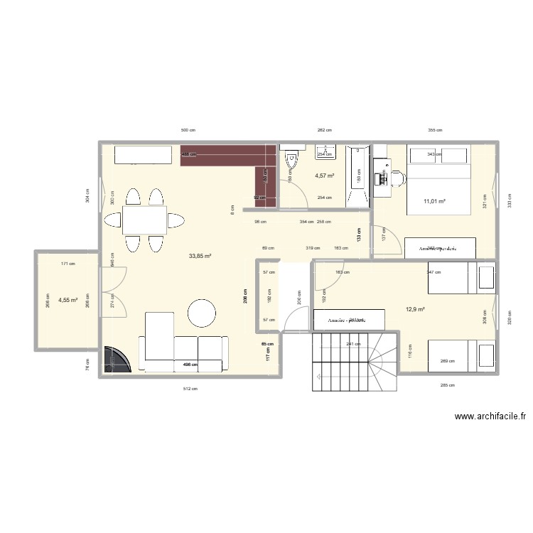 cottens. Plan de 0 pièce et 0 m2