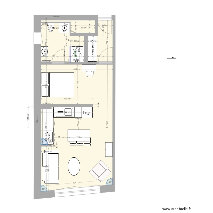 Clermont 1er étage cuisine dans cheminée derniere version. Plan de 0 pièce et 0 m2