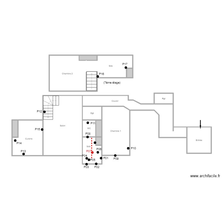 augier aat. Plan de 0 pièce et 0 m2