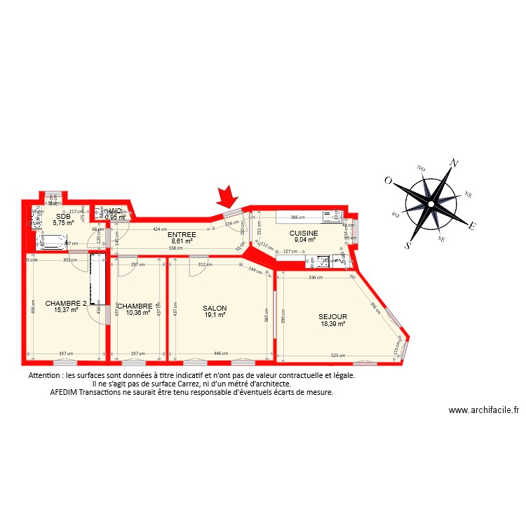 BI7648 . Plan de 12 pièces et 89 m2