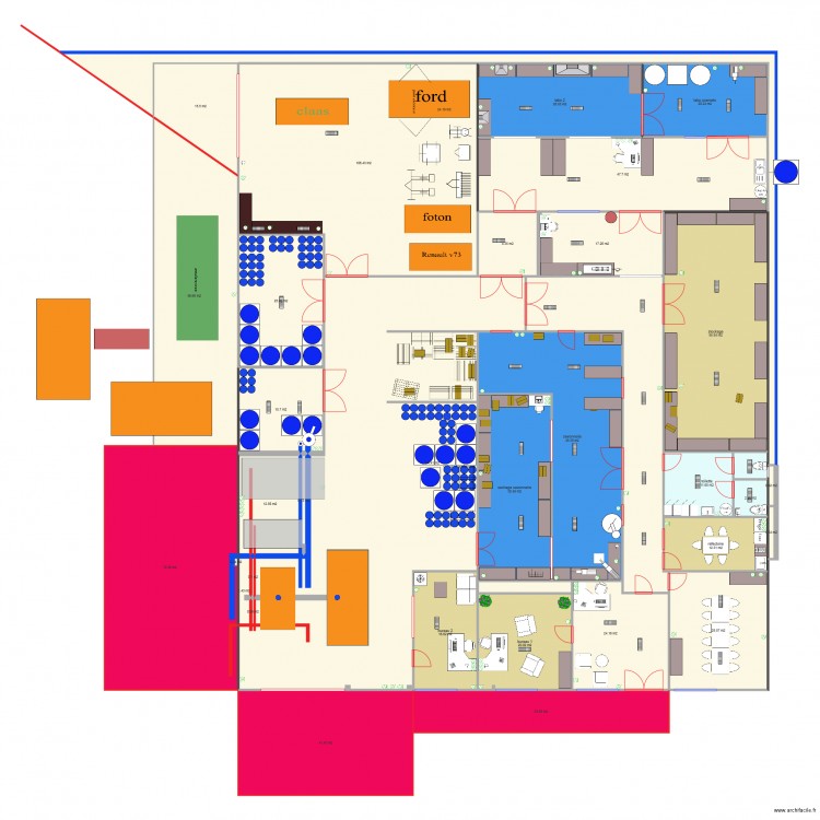 dalle exterieur. Plan de 0 pièce et 0 m2