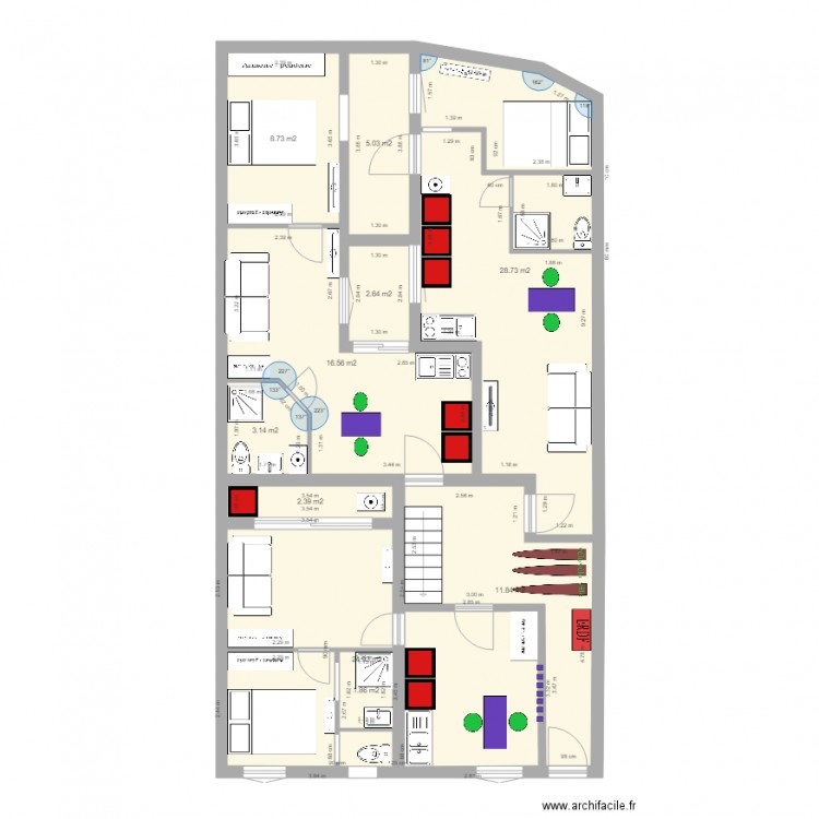 tattegrain rez de chaussee brut n2 aménagé. Plan de 0 pièce et 0 m2