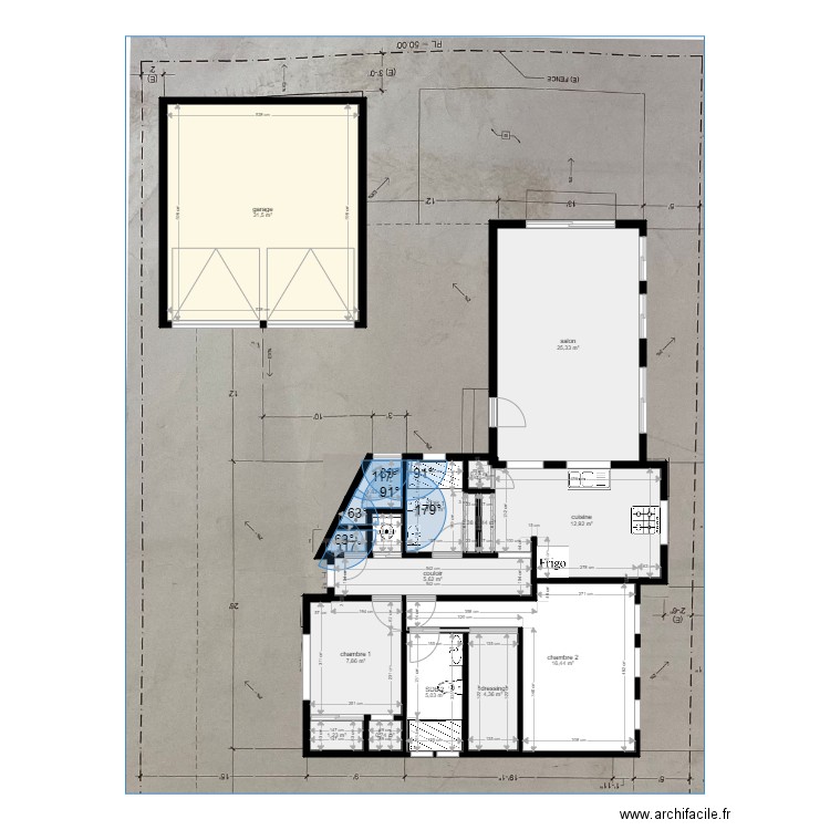 casitas 2. Plan de 0 pièce et 0 m2