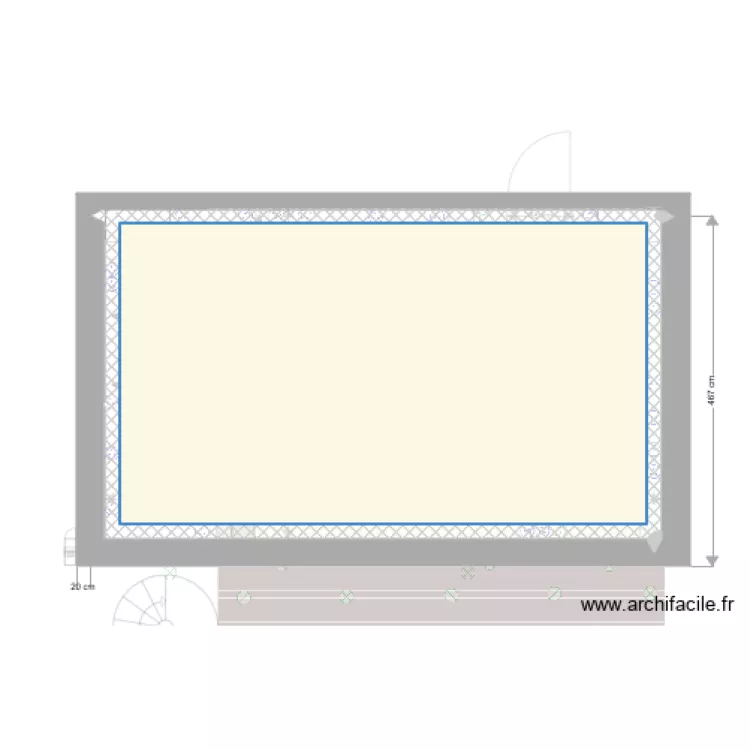 niveau 0 meubl&eacute;. Plan de 