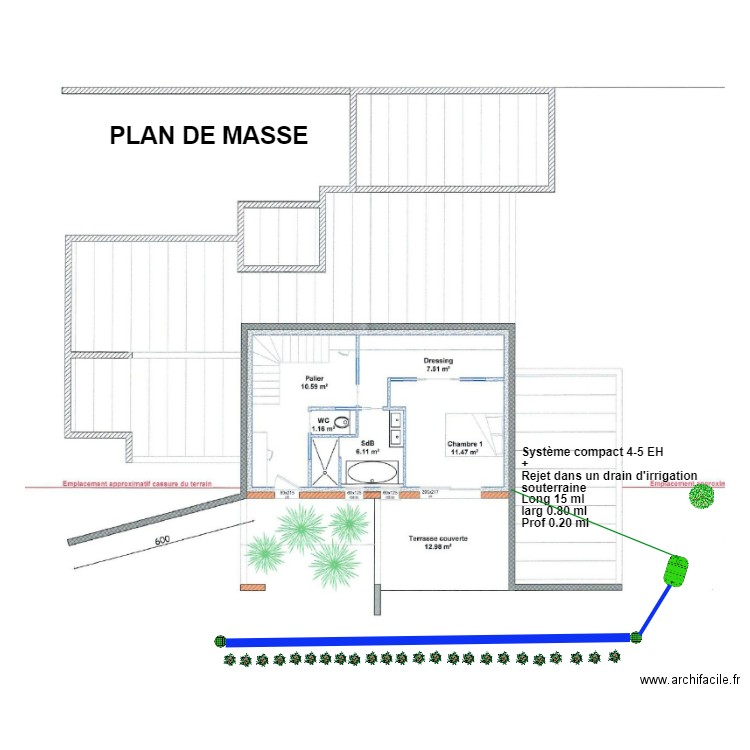 Dournes. Plan de 0 pièce et 0 m2
