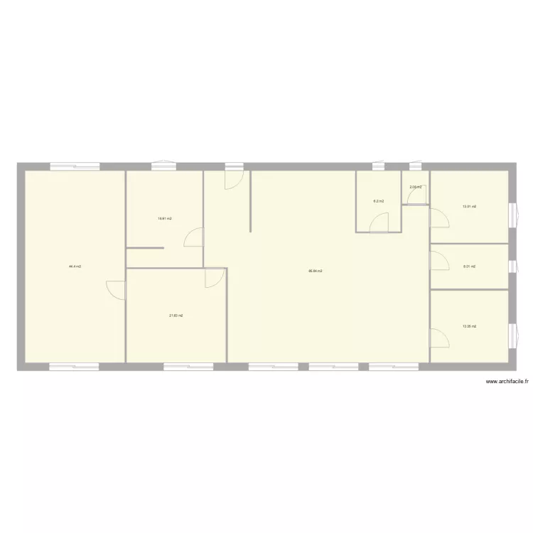 Diane 214 74 Vide. Plan de 