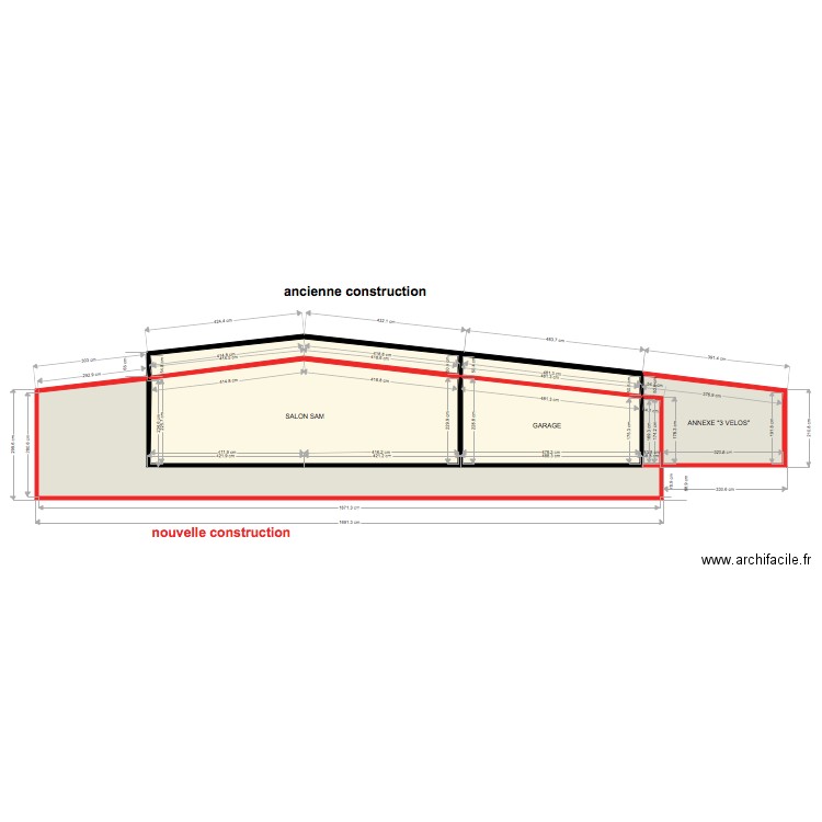 vue côté. Plan de 0 pièce et 0 m2