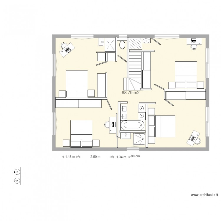 st cannat 1 er étage. Plan de 0 pièce et 0 m2