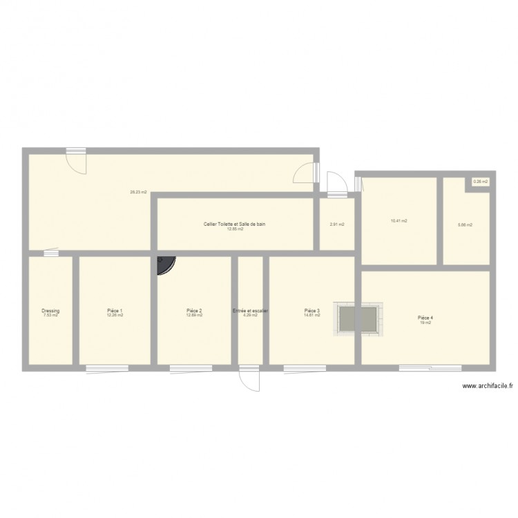 Plan maison original 1b. Plan de 0 pièce et 0 m2