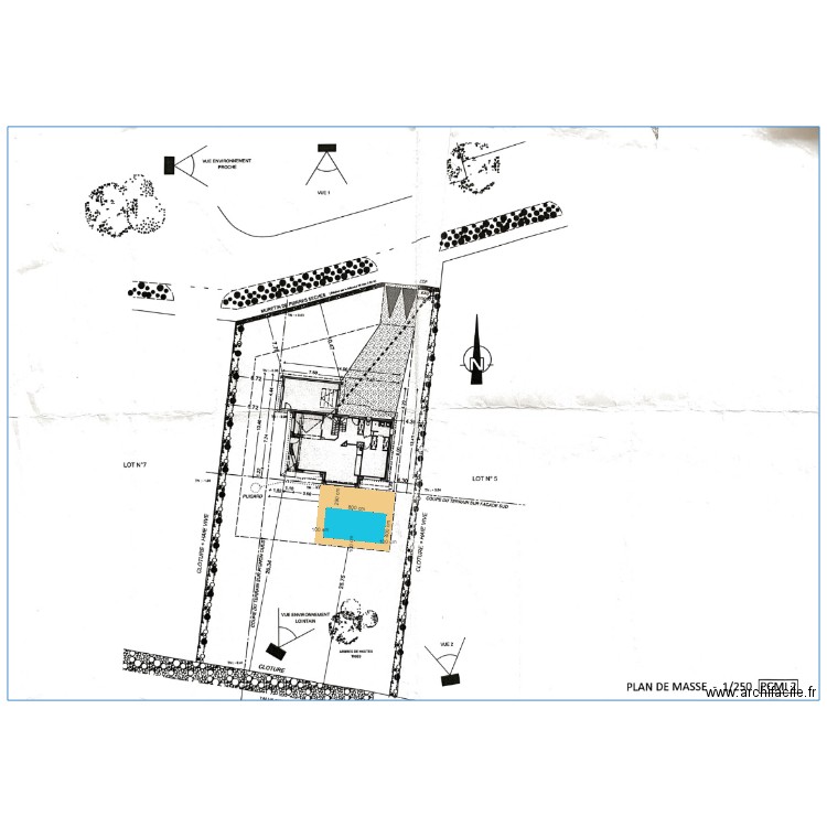 Piscine Maison. Plan de 0 pièce et 0 m2