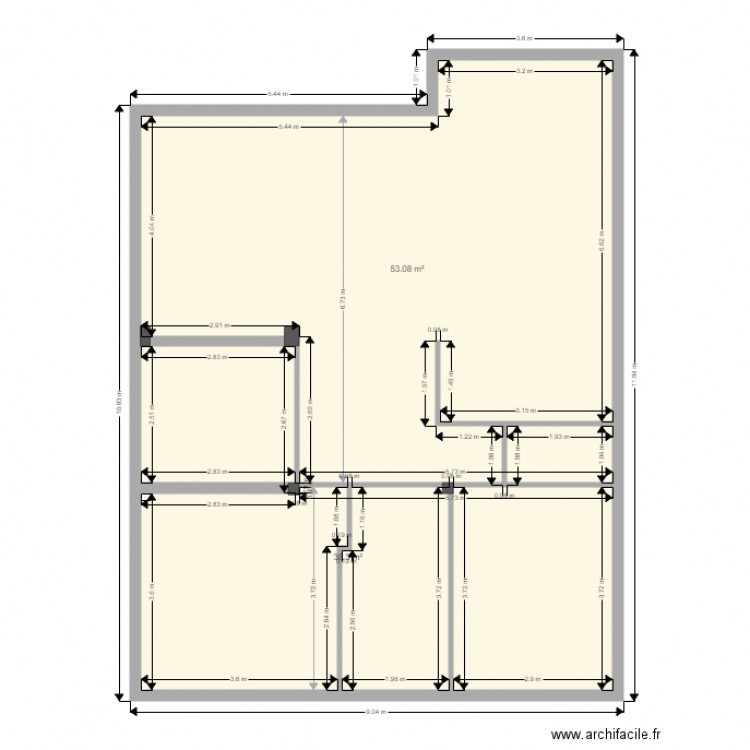 CARRERE. Plan de 0 pièce et 0 m2