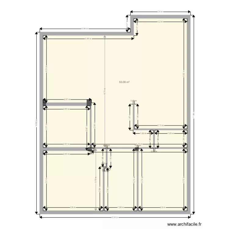CARRERE. Plan de 