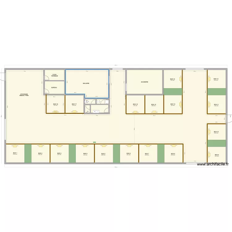4BLZ(7) + bureau. Plan de 4BLZ(7) + bureau. Plan de