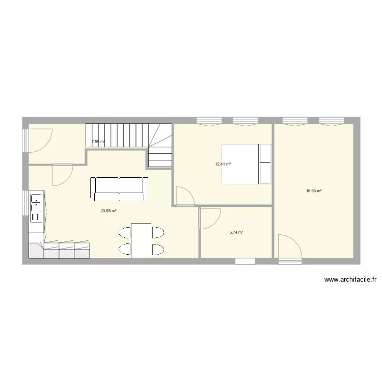 CERISIERS F2 RDC v2. Plan de 