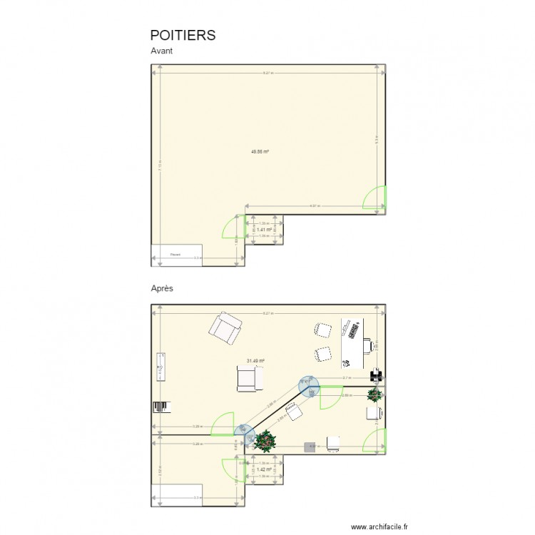 POITIERS. Plan de 0 pièce et 0 m2