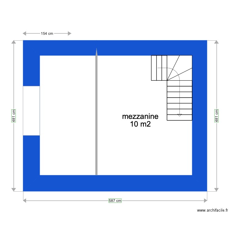 plan mezzanine Meffre. Plan de 0 pièce et 0 m2