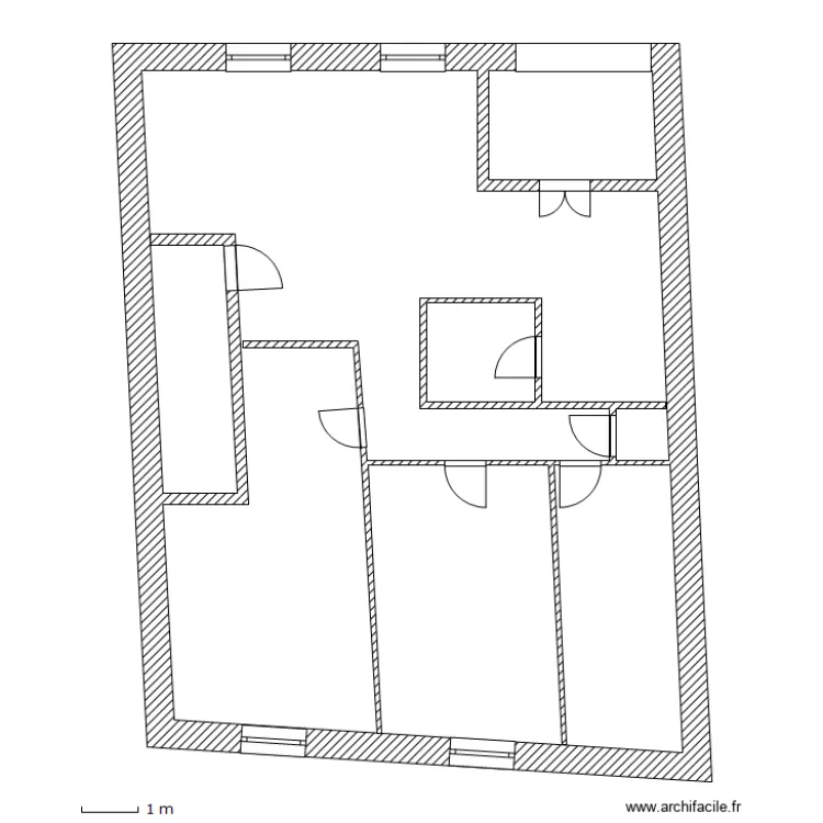 Plan projet&eacute; Capendu . Plan de 