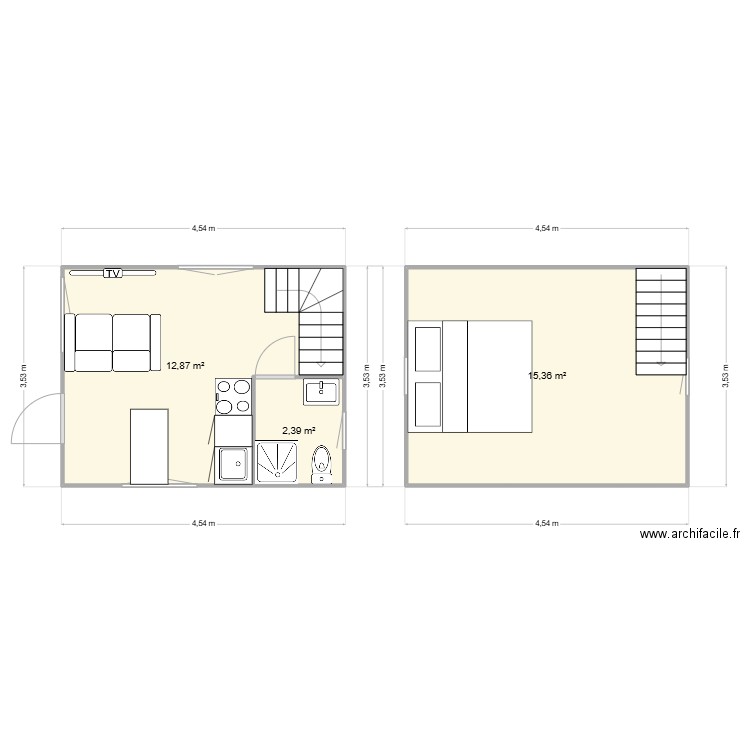 Garage Elancourt. Plan de 3 pièces et 31 m2