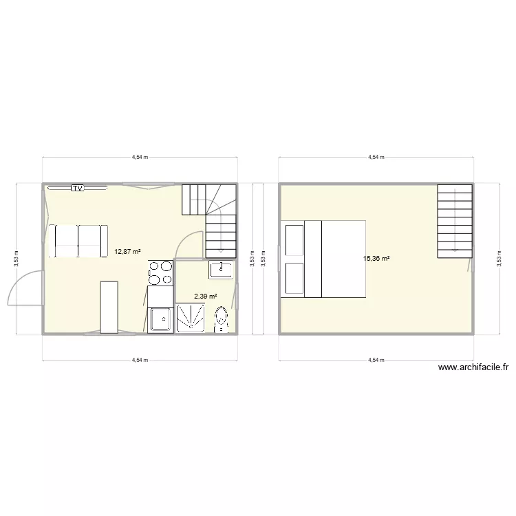 Garage Elancourt. Plan de 3  et 31 m²